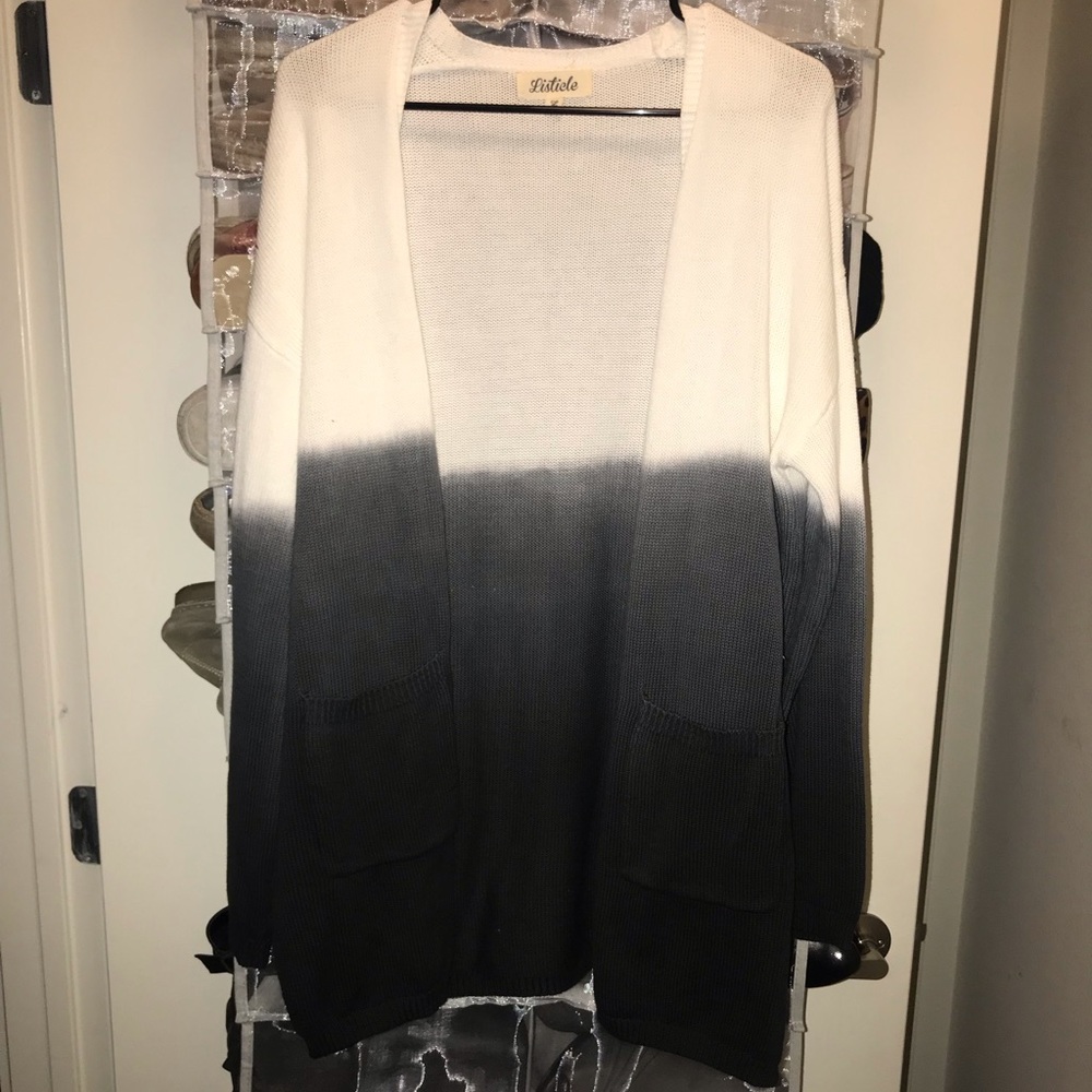 Ombré oversized cardigan